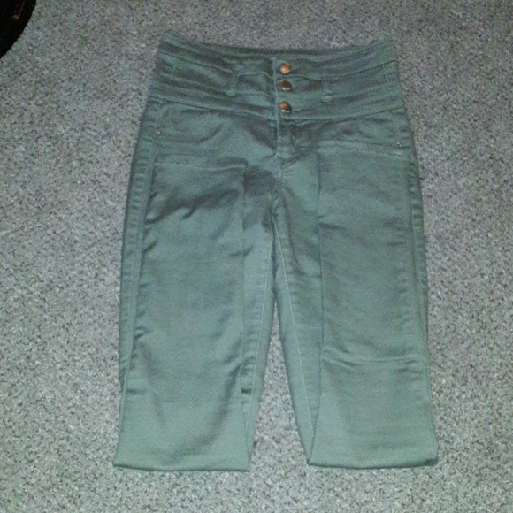 Refuge green high waisted jeans - Picture 1 of 2